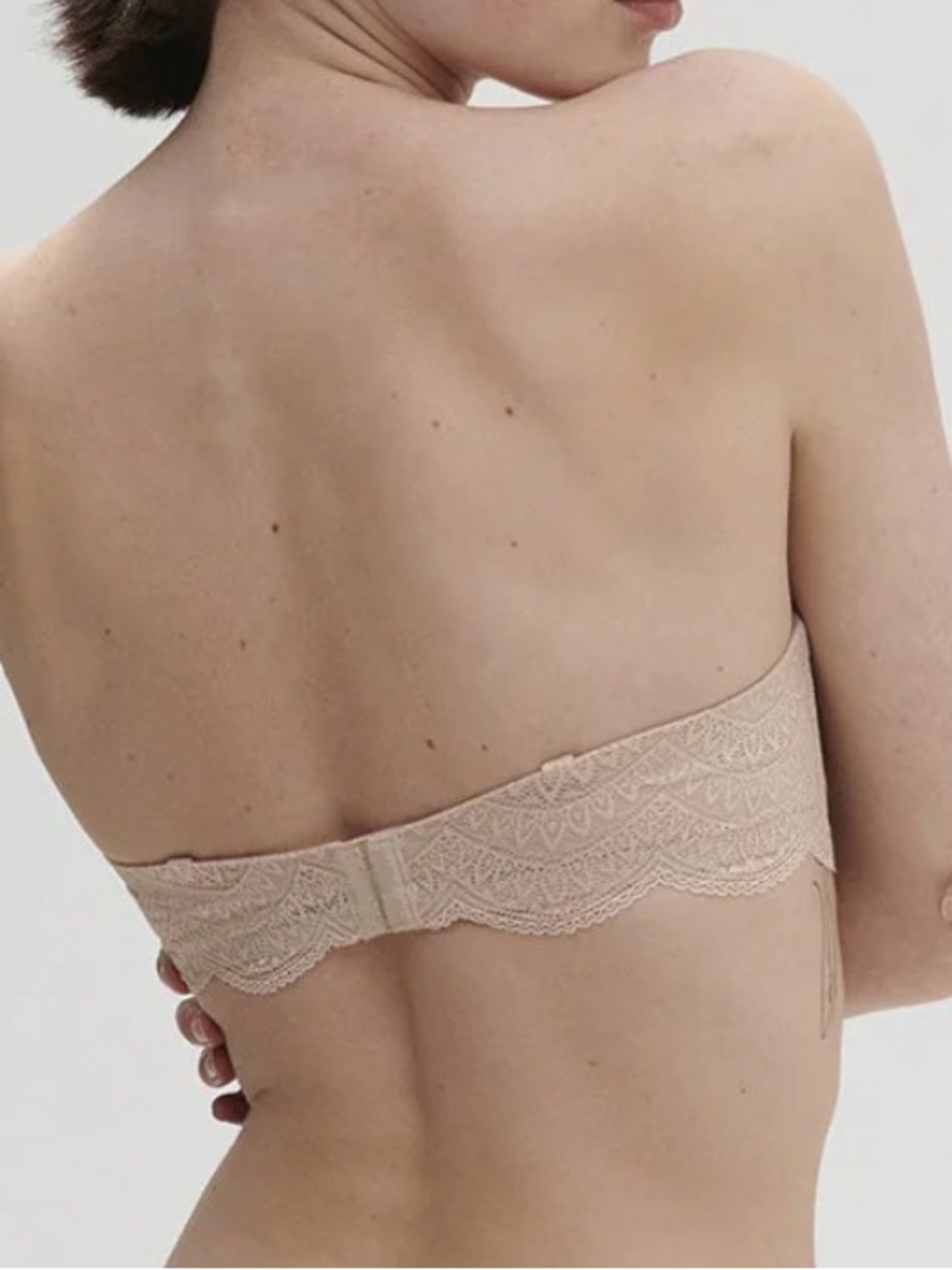 Simone Perele Beige Karma Strapless Lace-Trim Bra Size 34C NWT - Picture 2 of 6